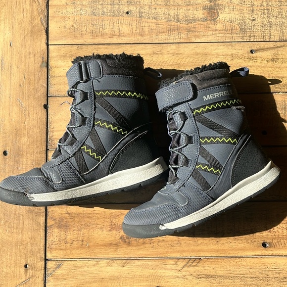 Merrell- Kid's Snow Crush 3.0 Waterproof Winter Boot Size 12 - Picture 2 of 11